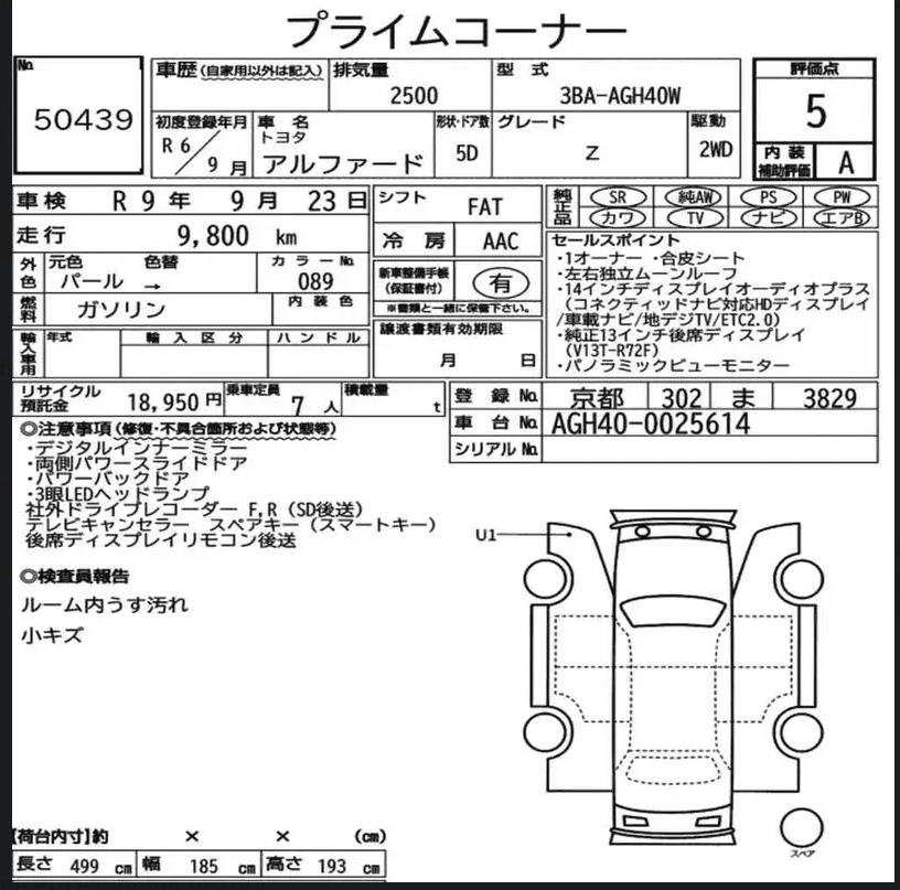 
								toyota alphard z 25614 full									